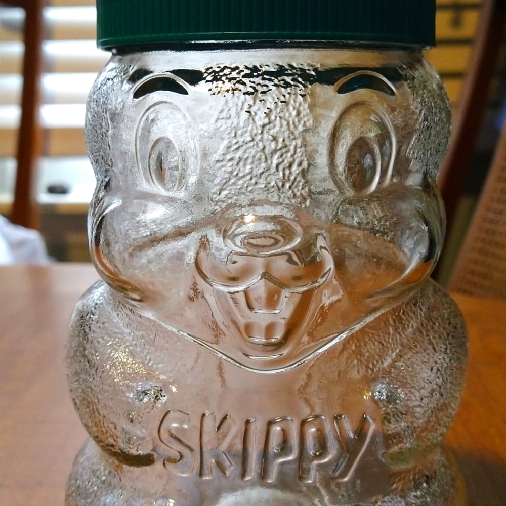 1990 Special Edition SKIPPY Peanut Butter Jar PEANUT BUTTERS 100TH BIRTHDAY!